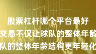 股票杠杆哪个平台最好用这样的交易不仅让球队的整体年龄结构更年轻化