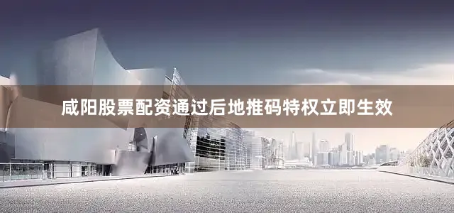 咸阳股票配资通过后地推码特权立即生效