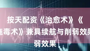 按天配资《治愈术》《施毒术》兼具续航与削弱效果